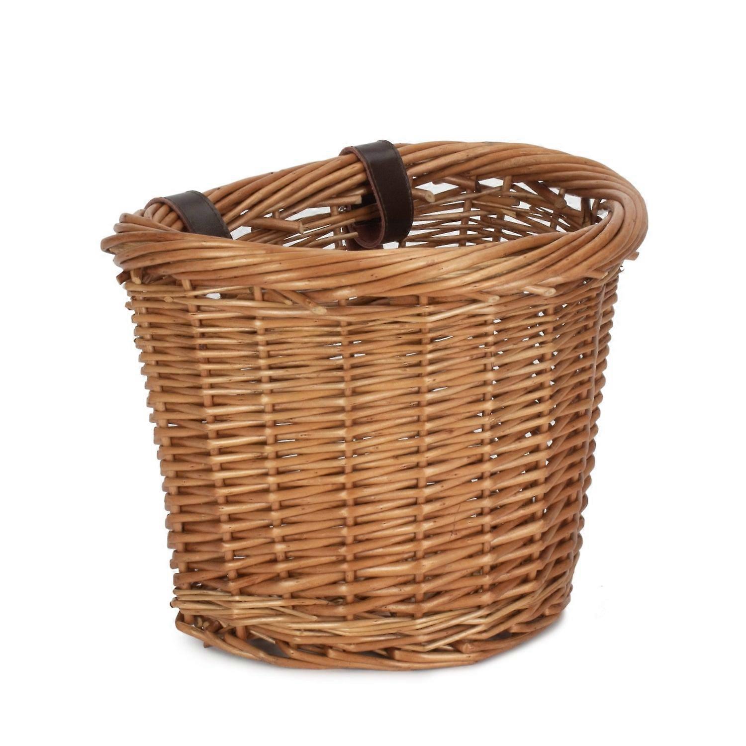Front Fixing Heritage Oval Wicker Bicycle Basket