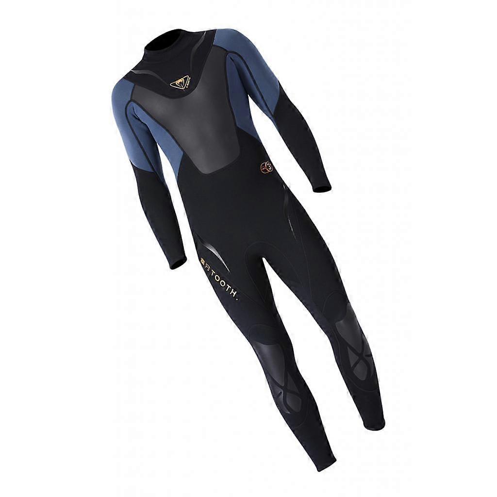 Tam Vücut Wetsuit Dalış Şnorkel Sörf Tüplü Takım Tulum Siyah Gri