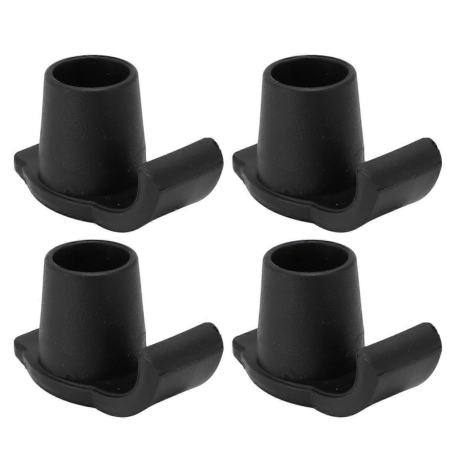 4pcs Walker Ski Glides Anti Slip Walker Glides for Seniors Mobility Aid Accessory Replacement Black
