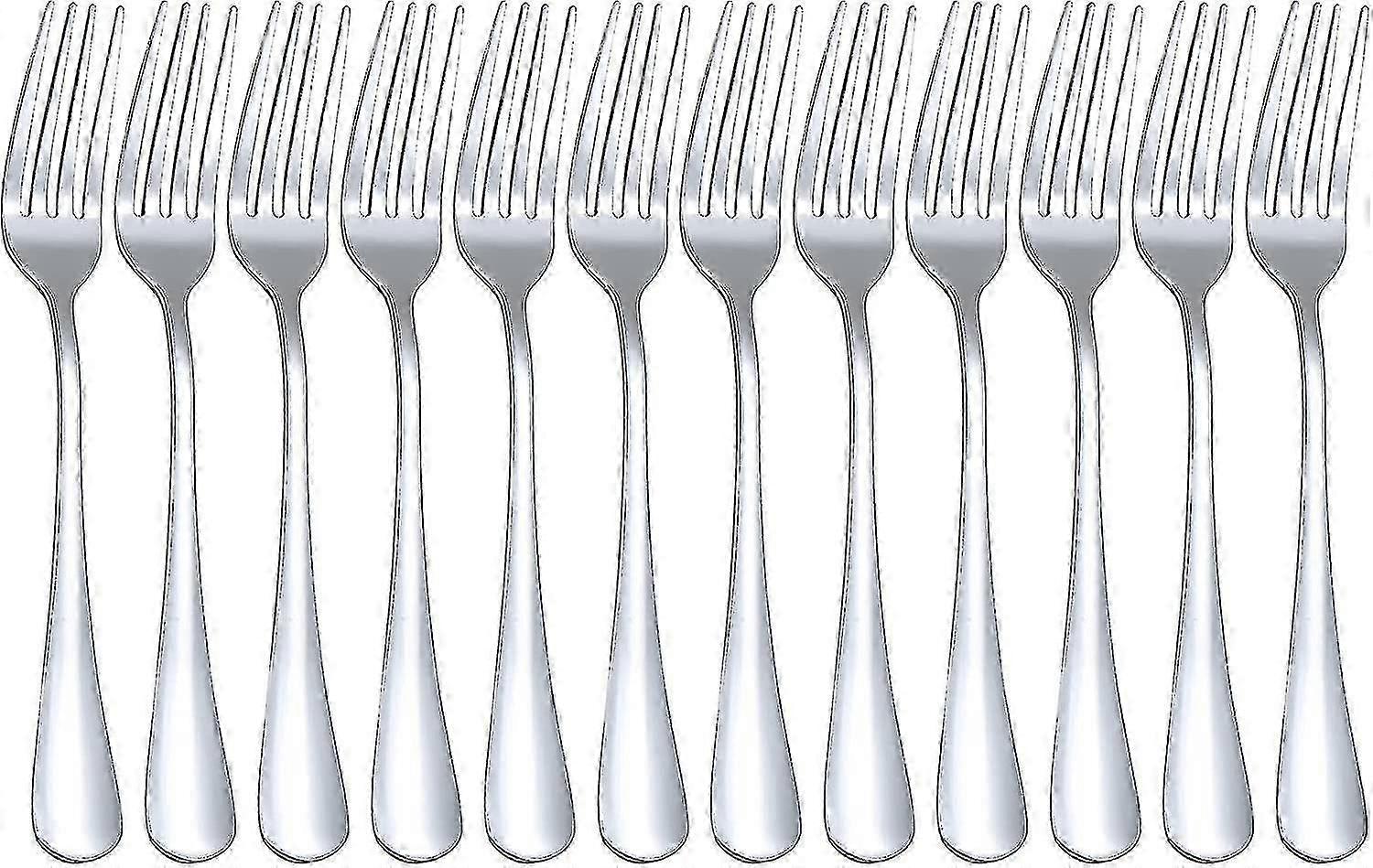 2025 7.2 "assiette Fourchettes Menu Fourchettes Ensemble de couverts Fourchettes de dîner en acier inoxydable pour usage domestique