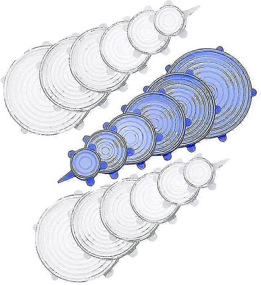 Tillbehör Expanderbara silikonlock 18 stycken Silikonlock Sträcker lock i