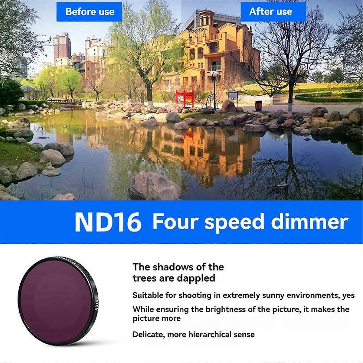 For GO 3S Lens Filter Action Camera Filter Set UV CPL ND8
