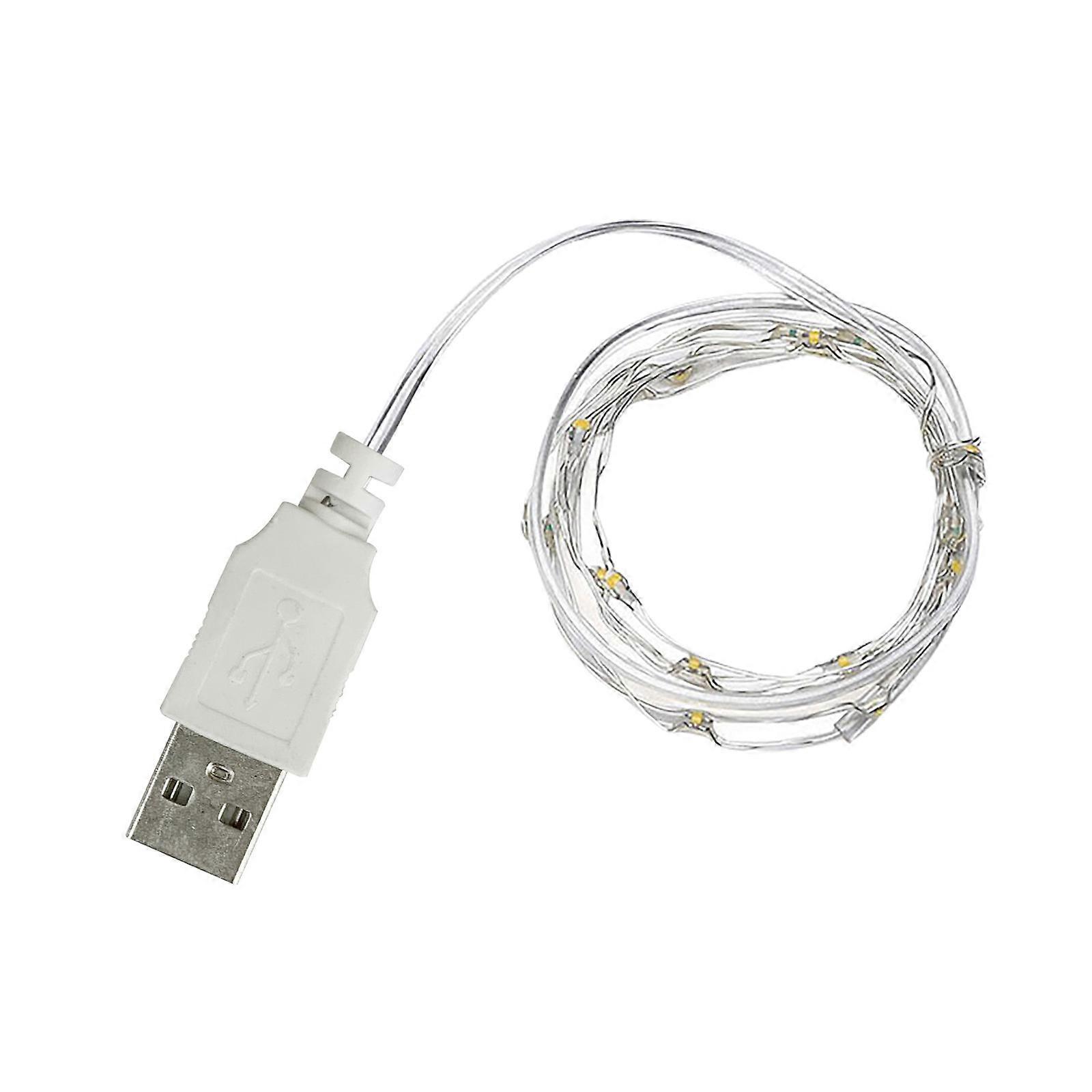Lâmpada de fio de cobre USB Flores Decoração de Natal Lanterna Presente Light String @ 347