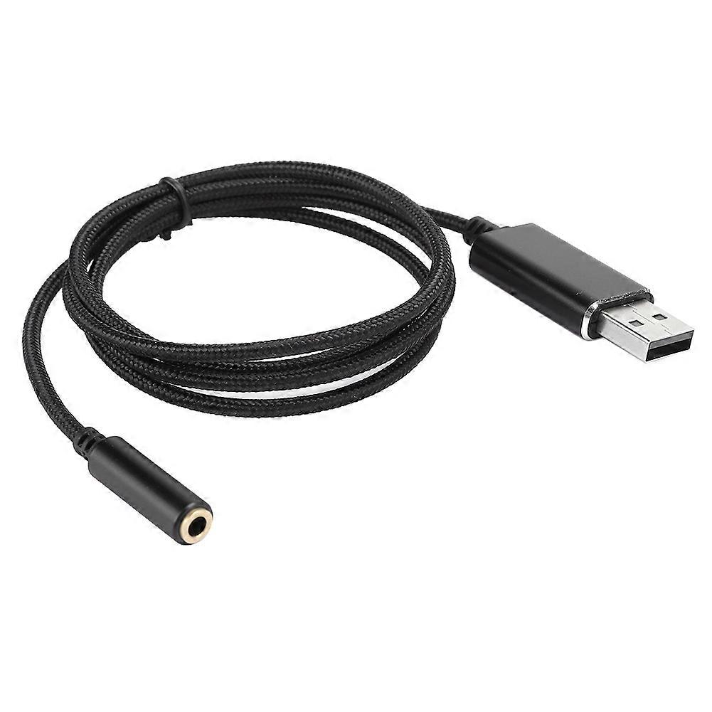 1m/3.3ft USB Audio Adapter Cable for Computer PC External Sound Card Microphone