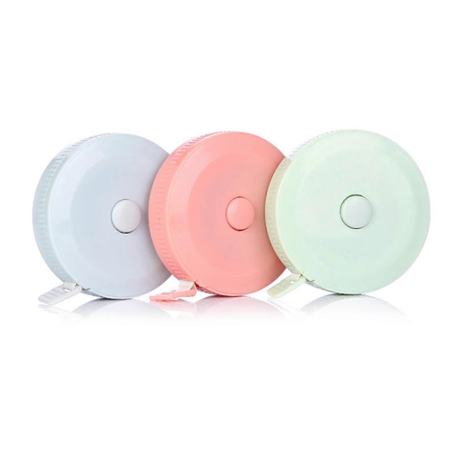 1.5 Meters Measuring Tape with Lock Pin Button Retract Double Scale Retractable Ruler for Hight Waist Weight Loss Sewing Nordic