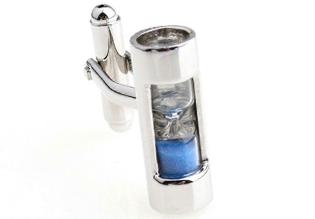Blue Steampunk Cufflinks Set for Men, Vintage Style, Gift-Ready Presentation, Unique Design, High-Quality Materials