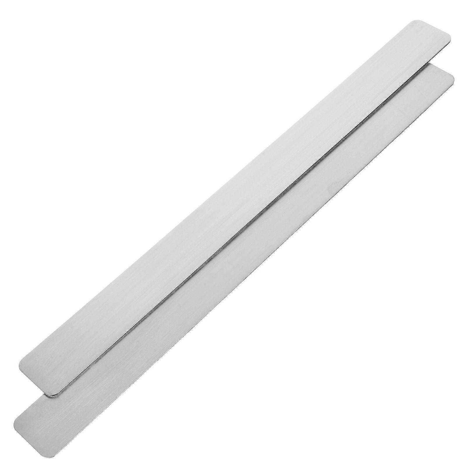 2pcs Bulletin Board Strips For Wall With Adhesive Backing Iron Sheets For Magnets Back Adhesive Iron Strip Bulletin Board Iron Strips Photo Wall Strip