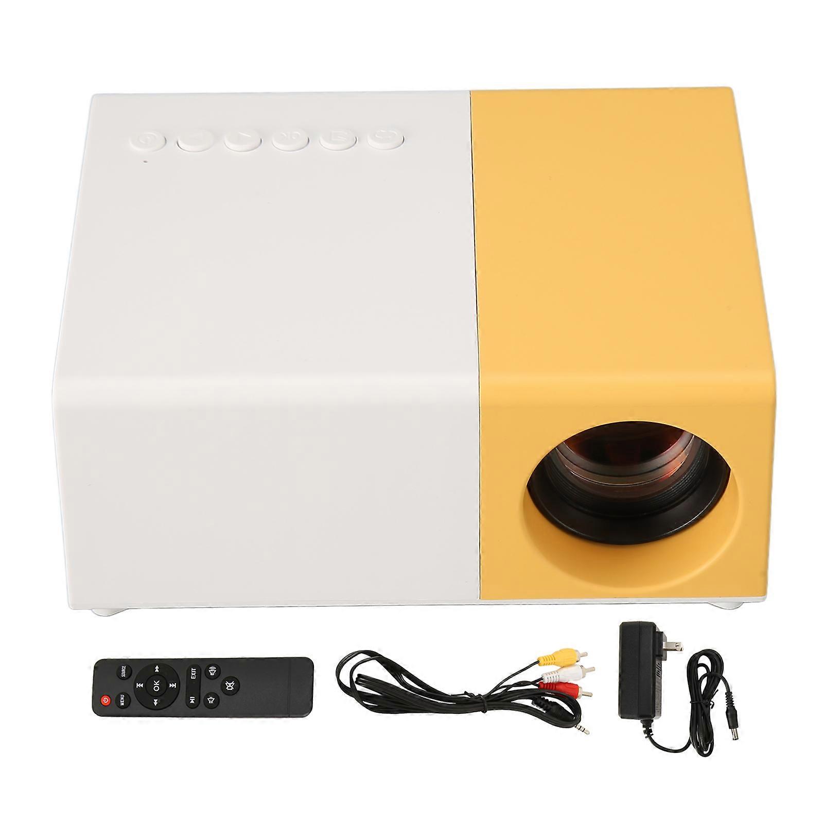 Compact Mini LED Projector 1080P with HDR, Low Noise, and Versatile Connectivity Options