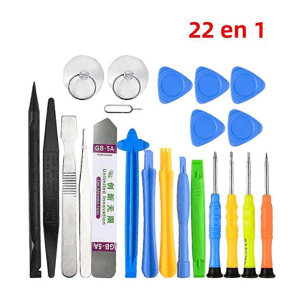 22-in-1 Mobile Phone Repair Tool Kit Spudger Pry Opening Tool Screwdriver for iPhone iPad Laptop Computer Hand Tool Set