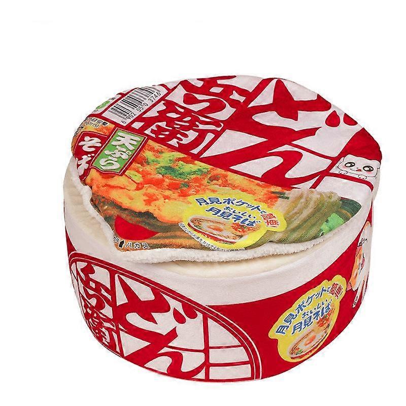Noodle-Shaped Fleece-Lined Pet Bed Warm Breathable Detachable Round Cat Nest Flip Cover Four Seasons Universal Dog Kennel