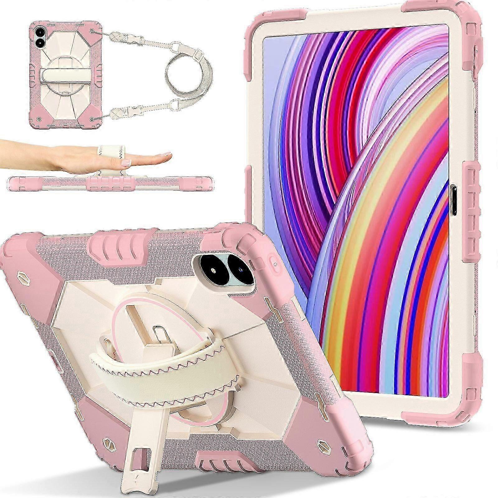 Contrast Color Silicone Hybrid PC Tablet Case