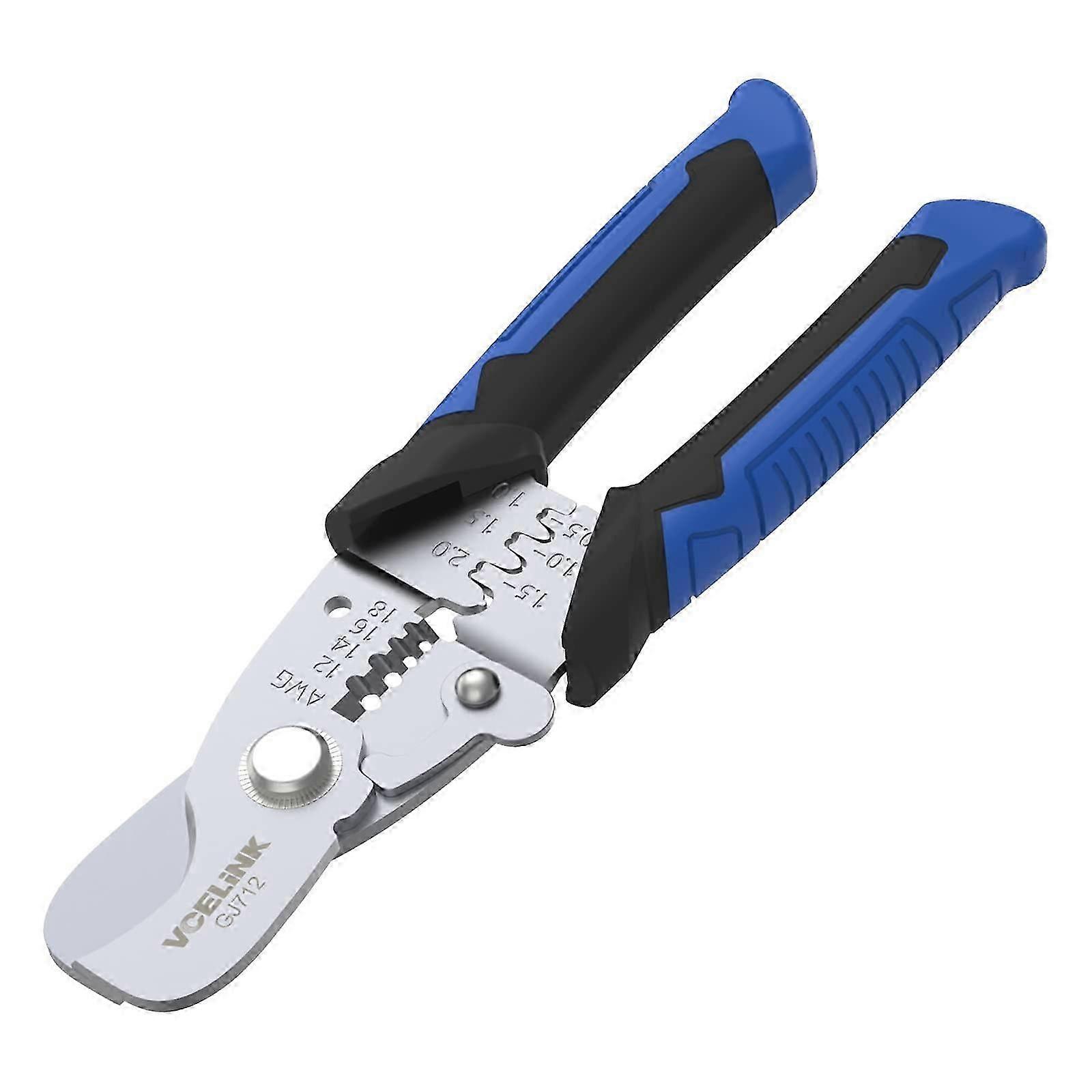 Wire Cutter 3 in 1 Multi-Function Wire Stripper Electrical Cable Cutter for Stripping Cutting and Crimping  Cable 180mm