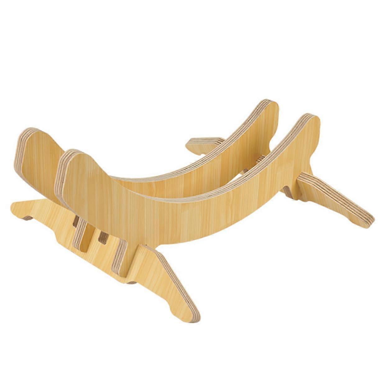 Wooden Bike Wheel Support Stand Bike Rear Wheel Parking Rack for Garage Floor Indoor Bike Rack Storage