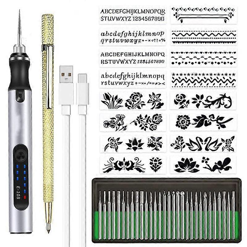 Rechargeable cordless Electric Micro Engraver Pen Mini Engraving Tool