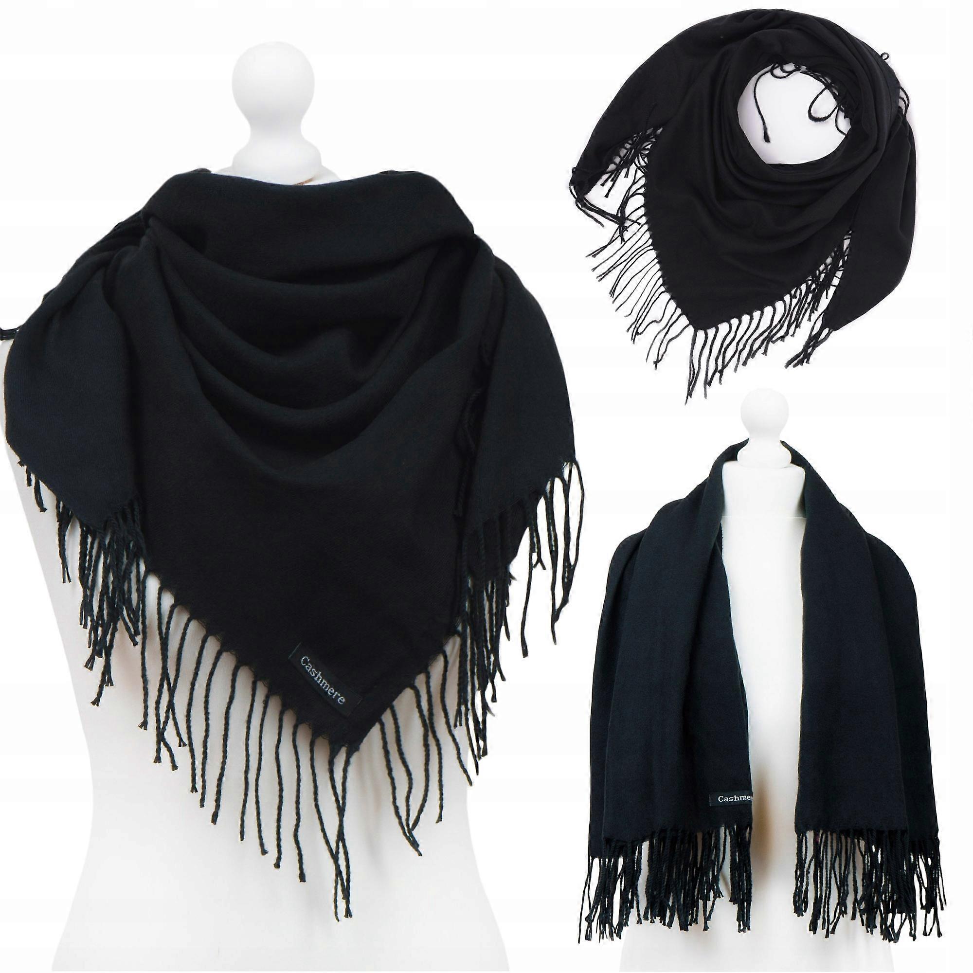 Grande écharpe en cachemire lisse femme chaleur