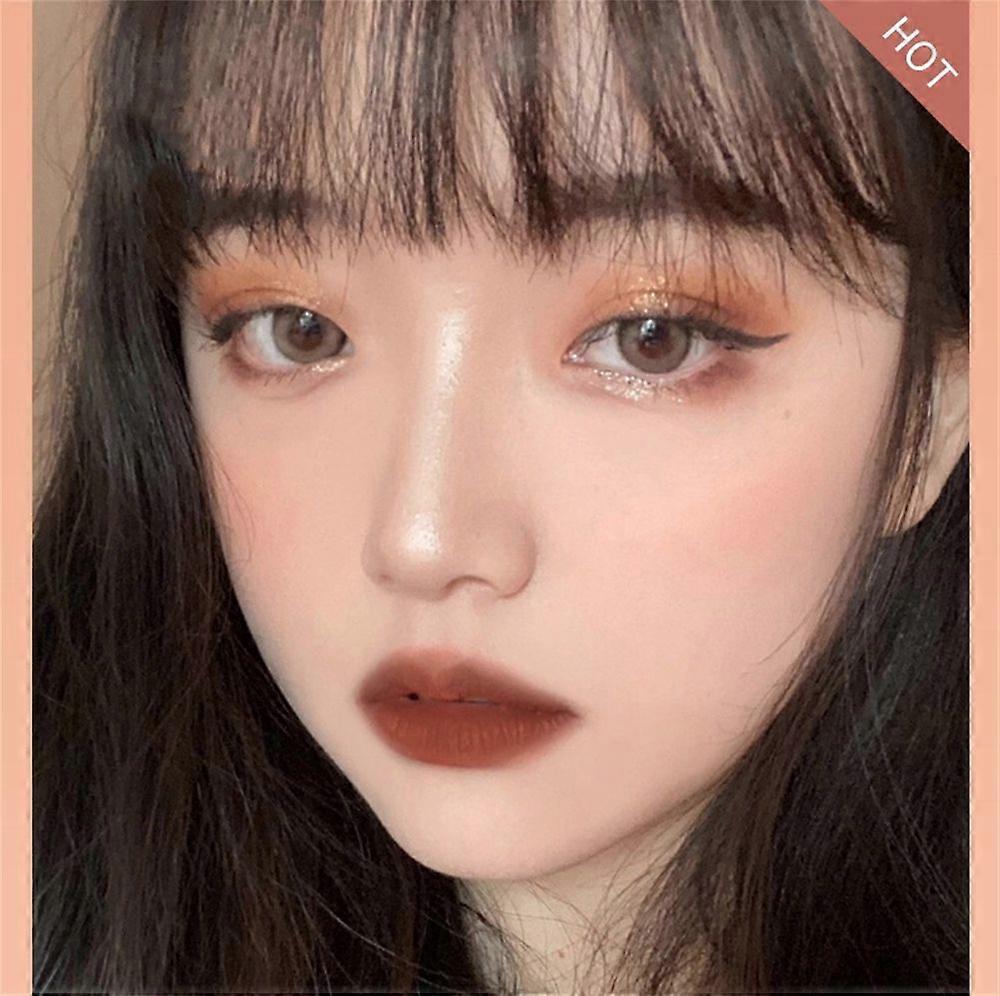 Matte Lipstick Waterproof Non-stick Cup Non-marking Velvet Matte Matte Lipstick # Coffee Color 3.8G