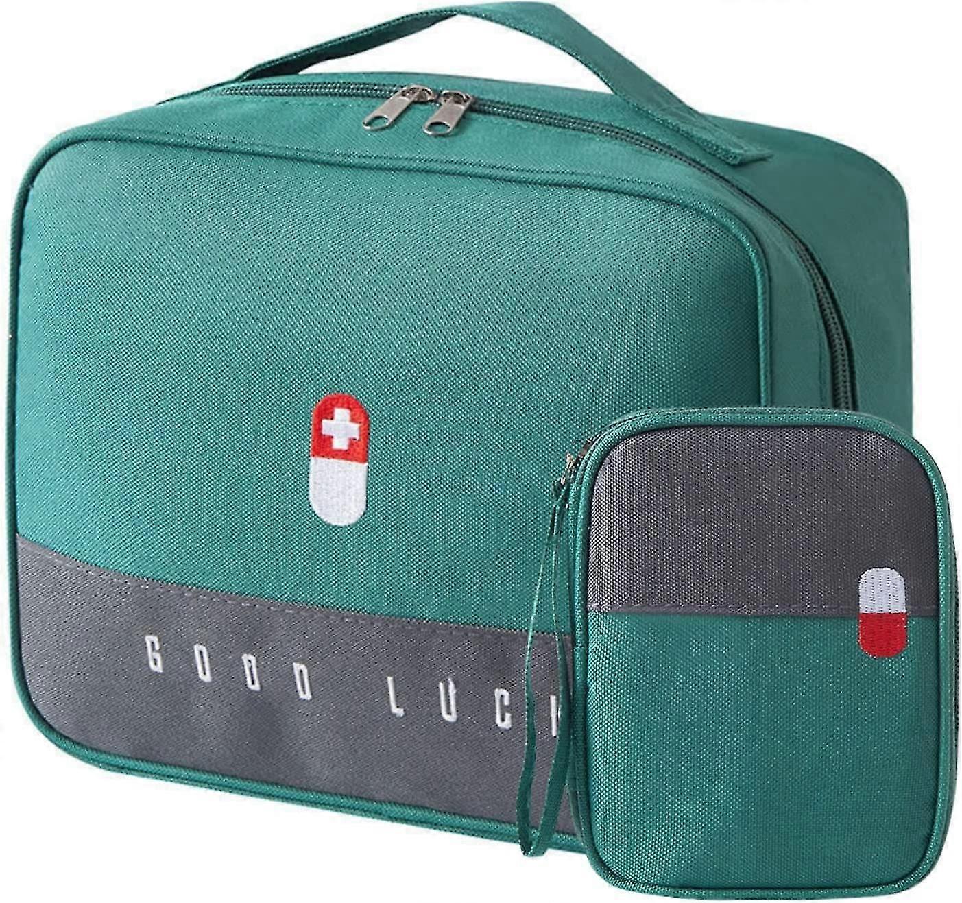 2 قطعة حقيبة دواء مقاومة للماء حقيبة طوارئ طبية ذات سعة كبيرة حقيبة دواء محمولة لتخزين الأدوية ل Trav