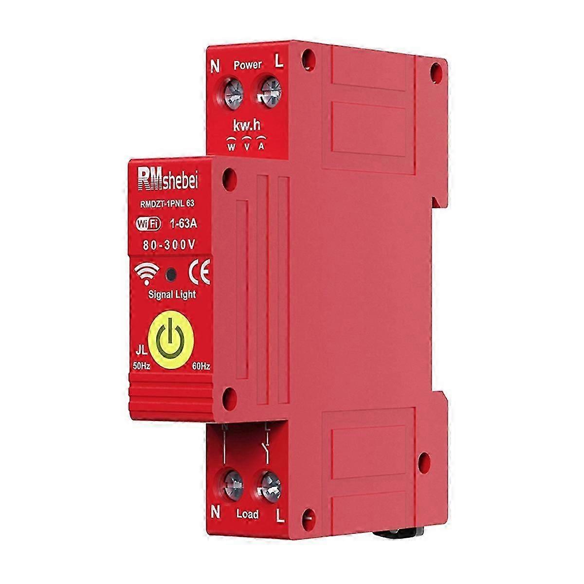 Tuya WiFi Intelligent Circuit Breaker Automatic Reclosing Switch APP Control Compatible with Alexa