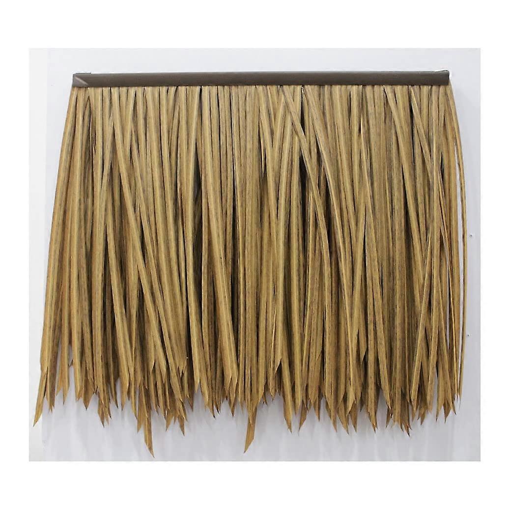 Palm Leaf Plastic Thatch Roof Decoration - Yellow Artificial Straw Thatch for Farmhouse, 4FT Size, Durable Material