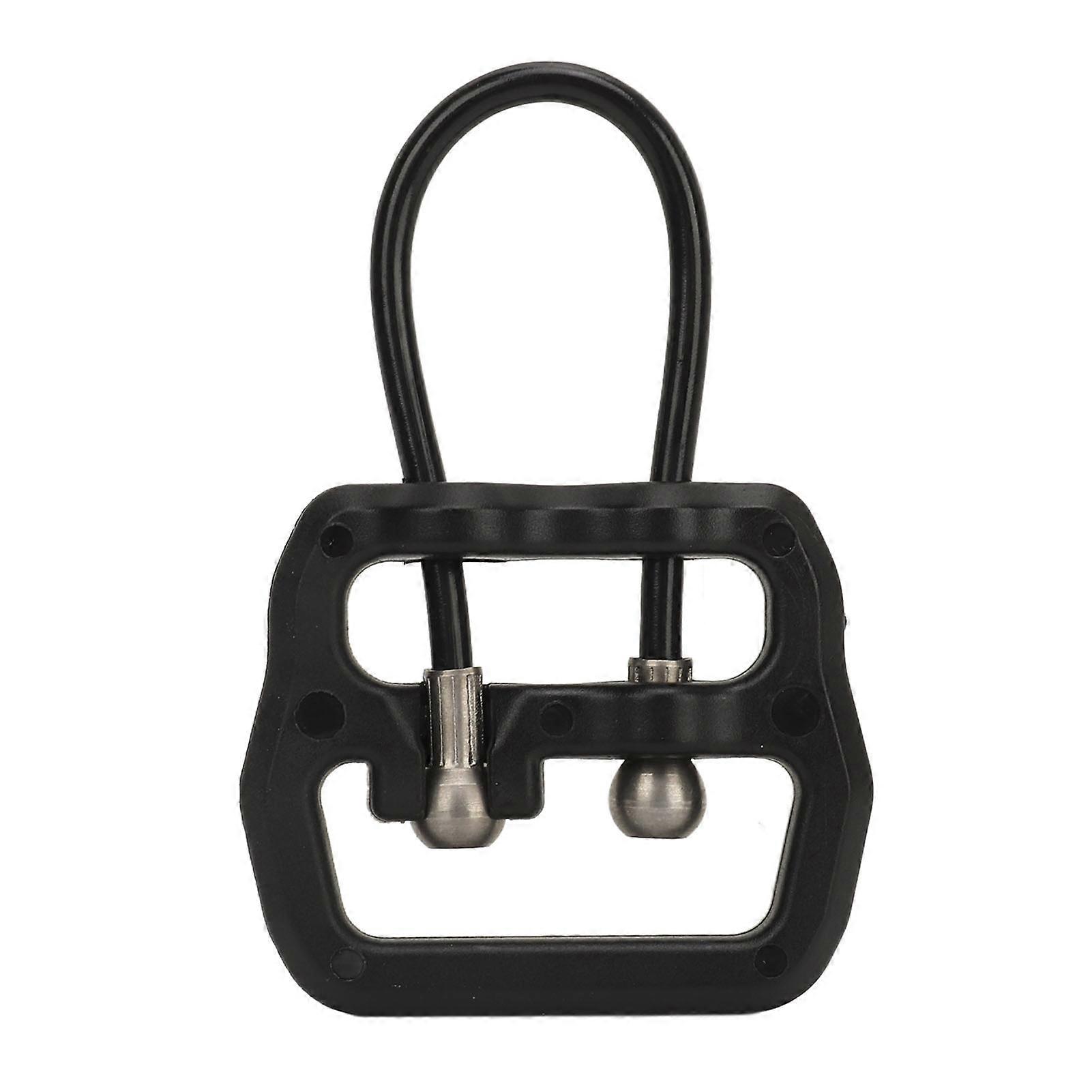 Black Stainless Steel QD Wire Loop Quick Release Hunting Buckle for 25mm Combat Sling, for Outdoor Adventures
