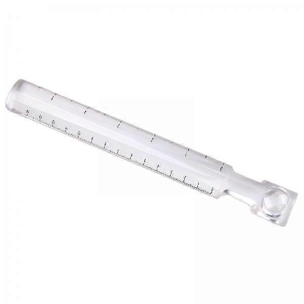 2x Handheld Clear Bar Magnifying Ruler with Scale, Office And Home School