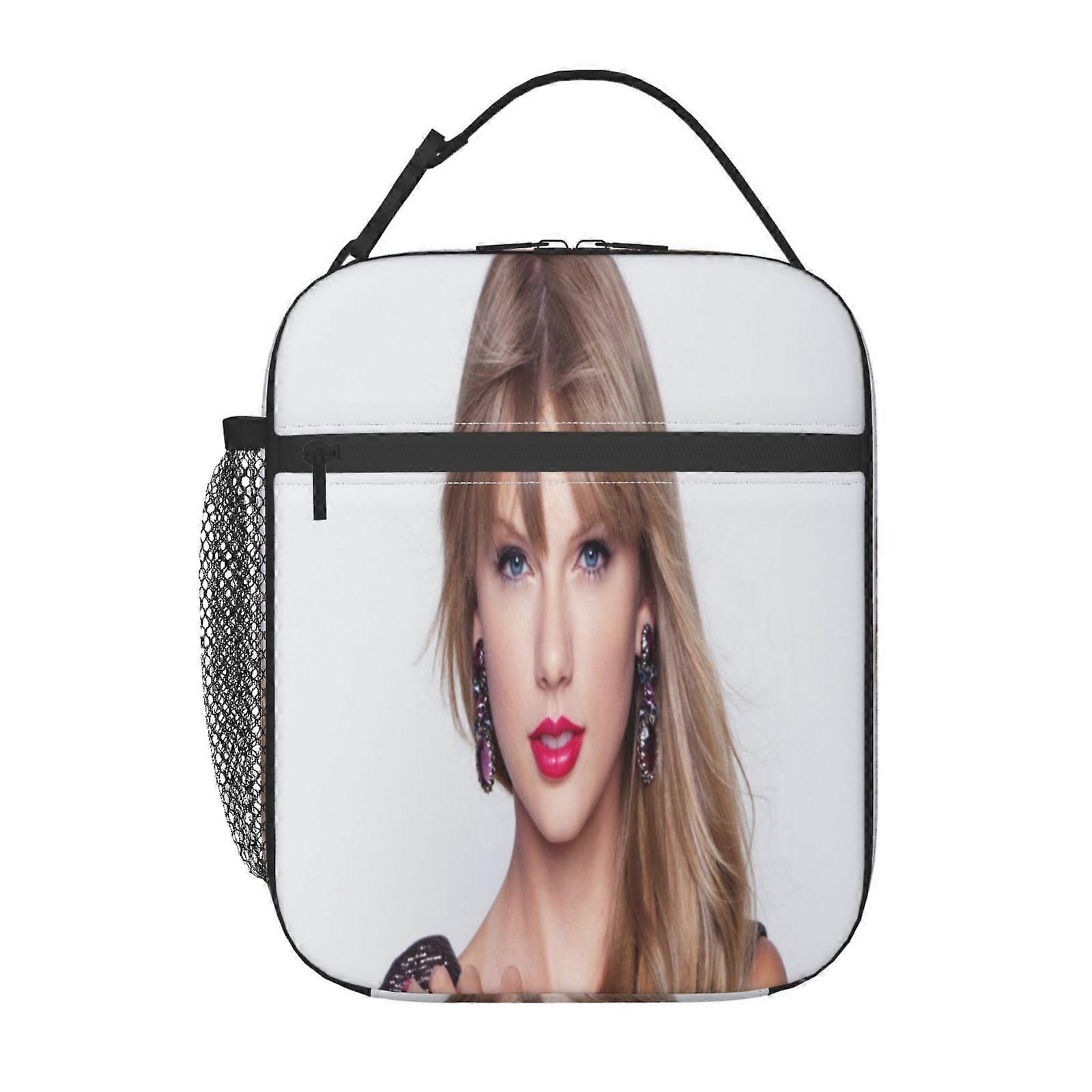 t93 Taylor Swift Lunch Bag Large Capacity Insulated Tote, BPA-Free Food Grade Material with Comfortable Handles (26.5x20x11.5cm) y93