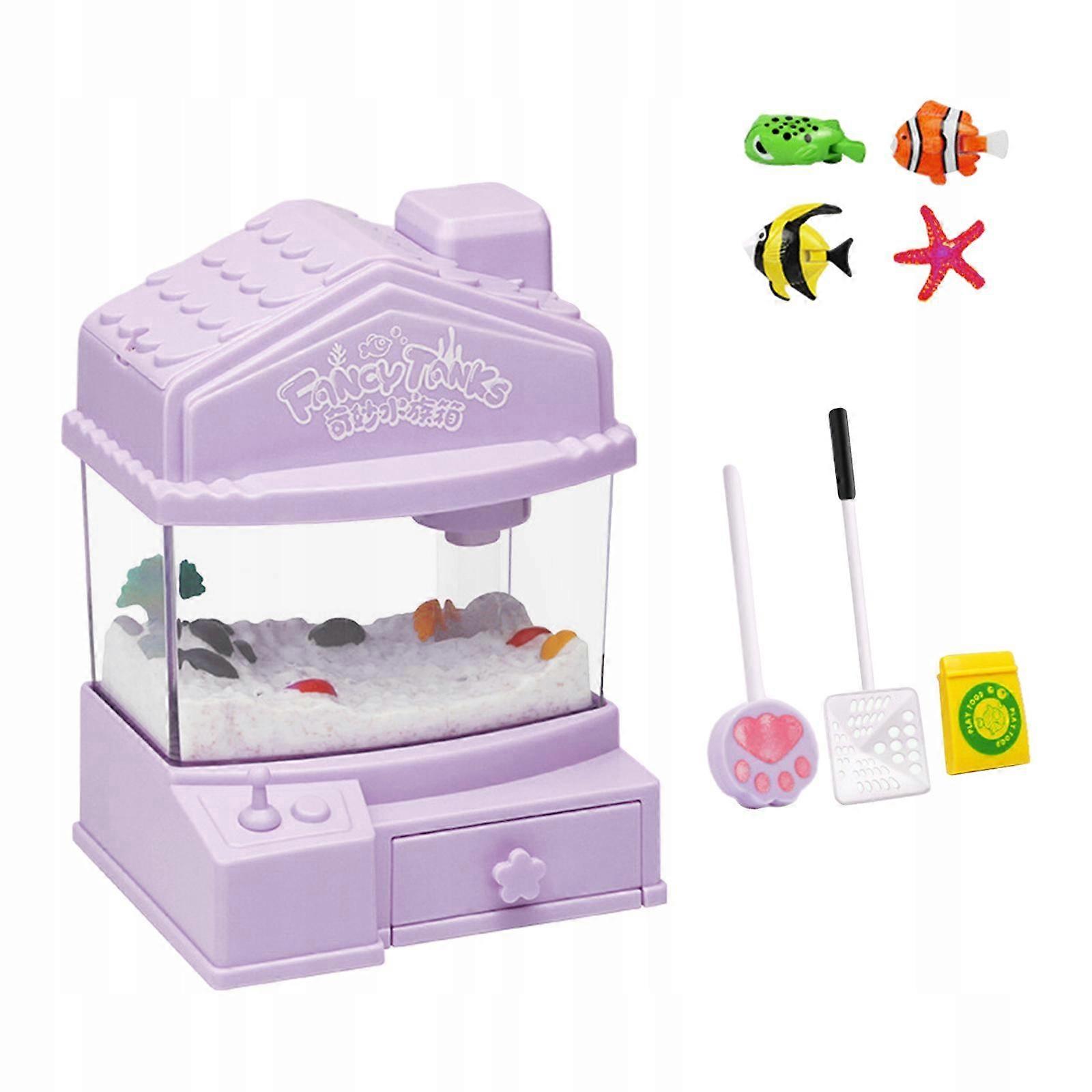 Simulated Aquarium Mini Underwater World Violet