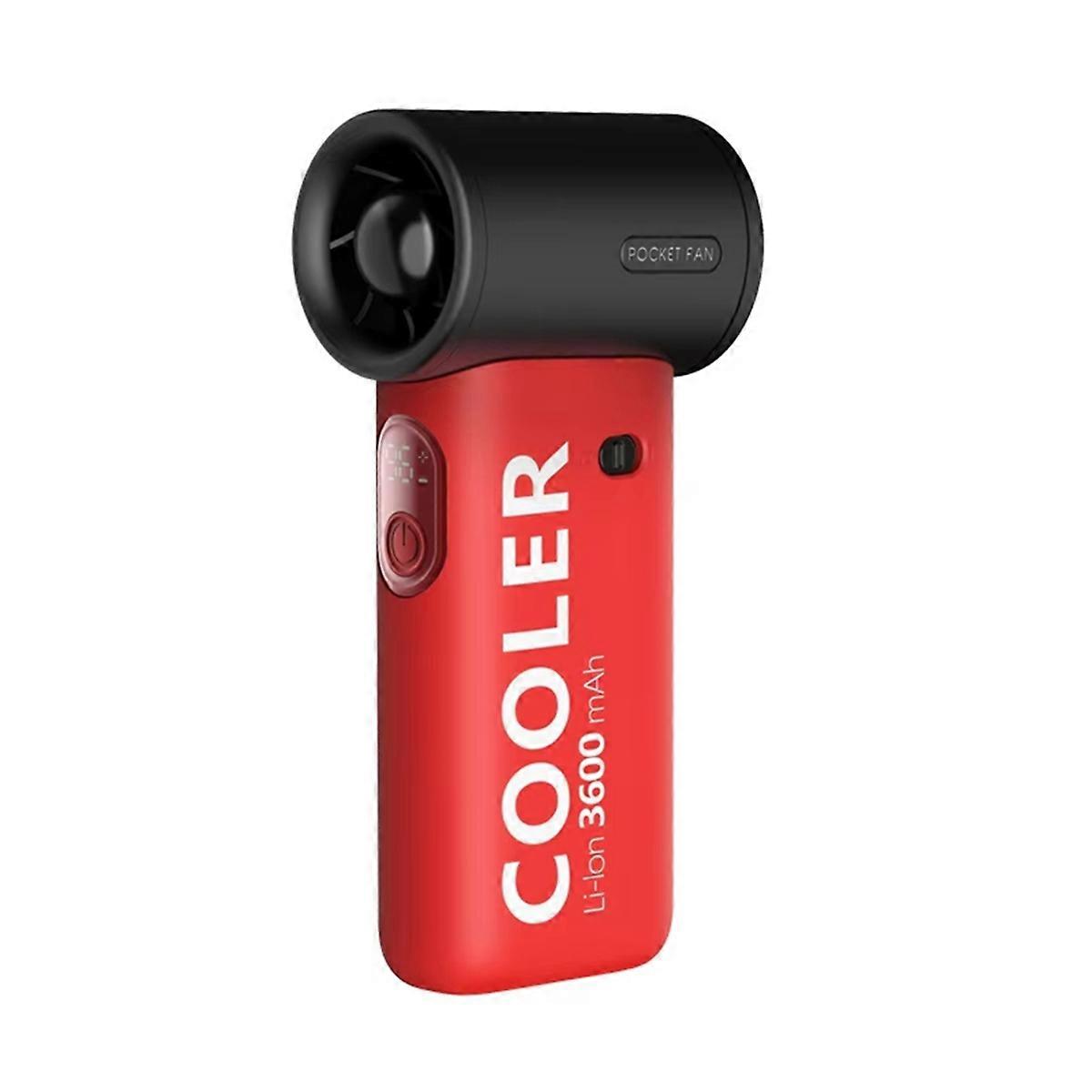 Violent Turbo Jet Fan High Speed Handheld Fan Outdoor Portable 3600 MAh Rechargeable Battery 100 Ge