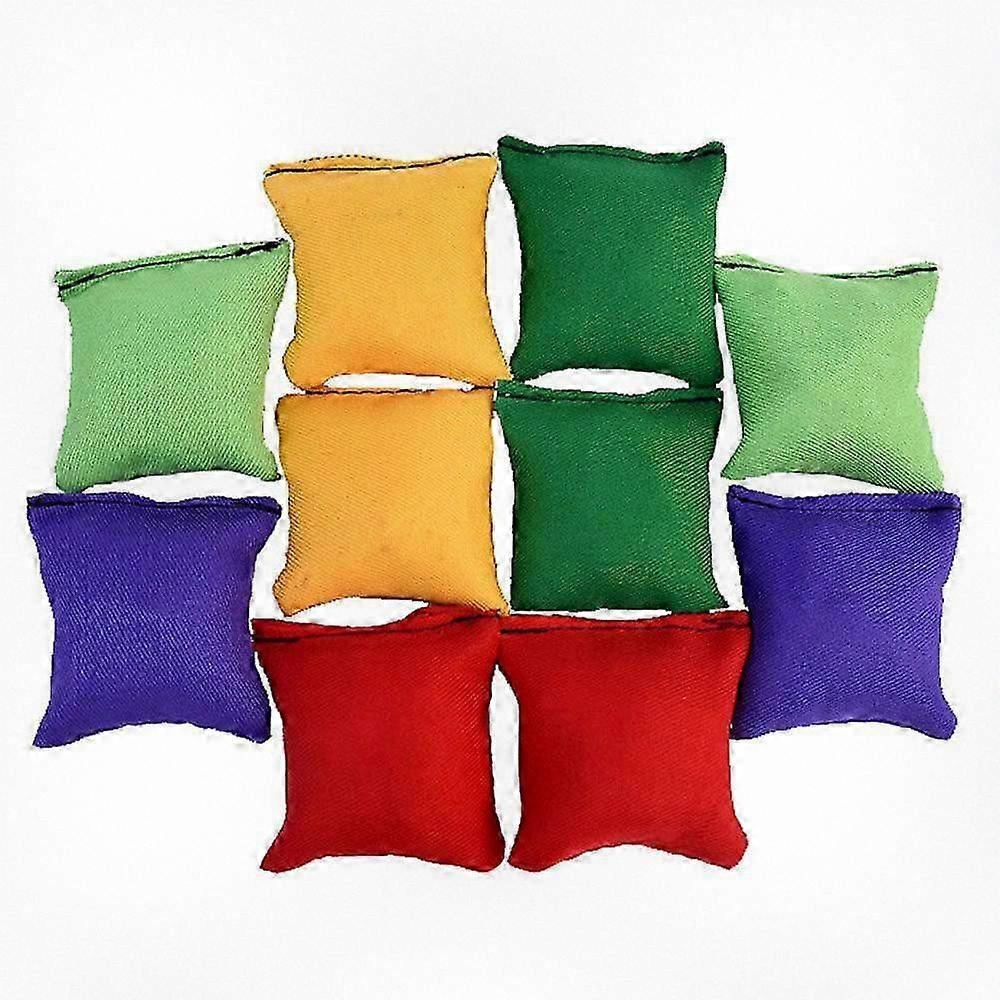 Set of 10 Toy Sandbags for Kids' Toss Game, Perfect for Carnival and Outdoor Play Activities, Great for Throwing and Fun