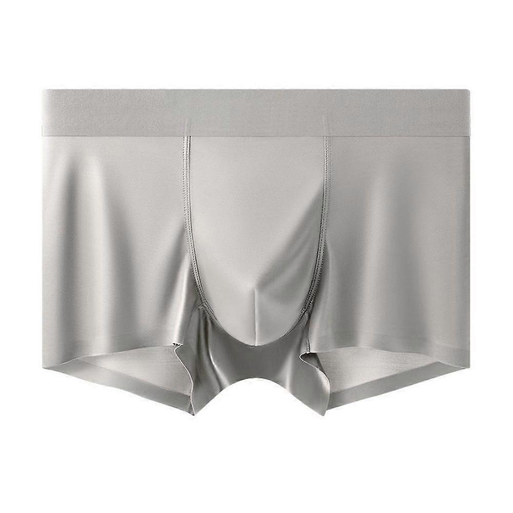 ملابس داخلية رجالية حرير ملاكم سراويل قصيرة تنفس الجليد الحرير الملاكم السراويل