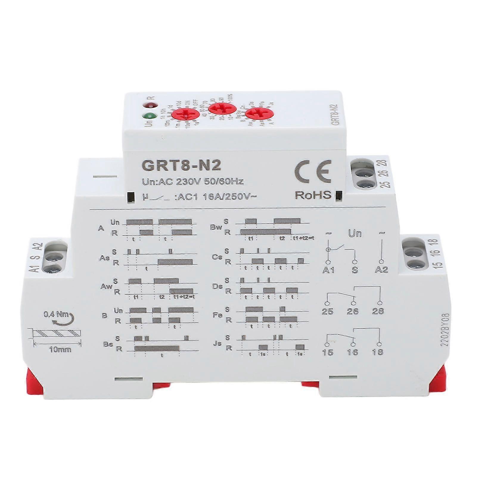 High quality  Extended multifunctional time relay AC230V: GRT8-N2/A23...