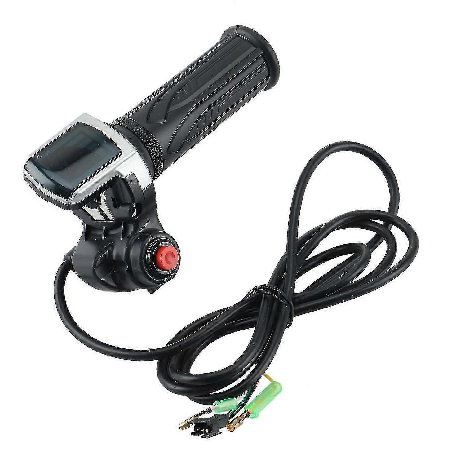 36V Electric Bicycle Scooter Speed Throttle Grip LCD Display with Switch EBike Twist Throttle Accel