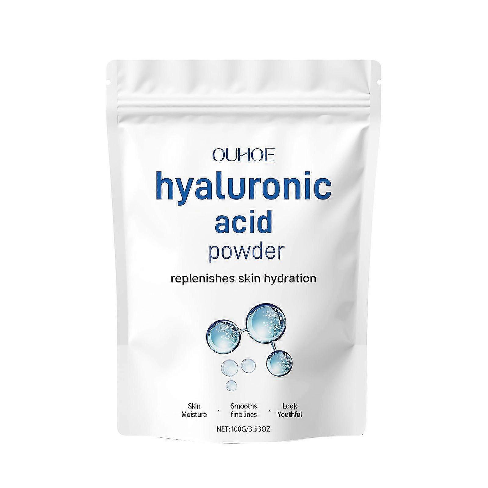 Hyaluronic Serum Powder, Soluble Face Mask Hyaluronic For Skin Hydration And Support, Low Molecular Weight, Vegan, 100