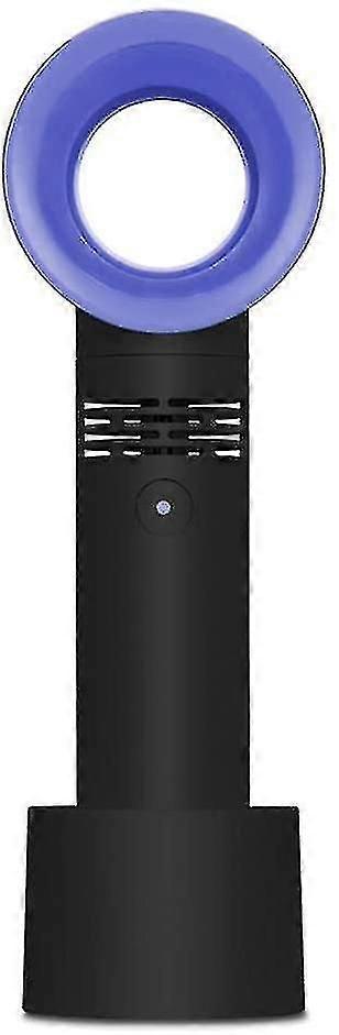 USB rechargeable portable handheld bladeless fan - green pink