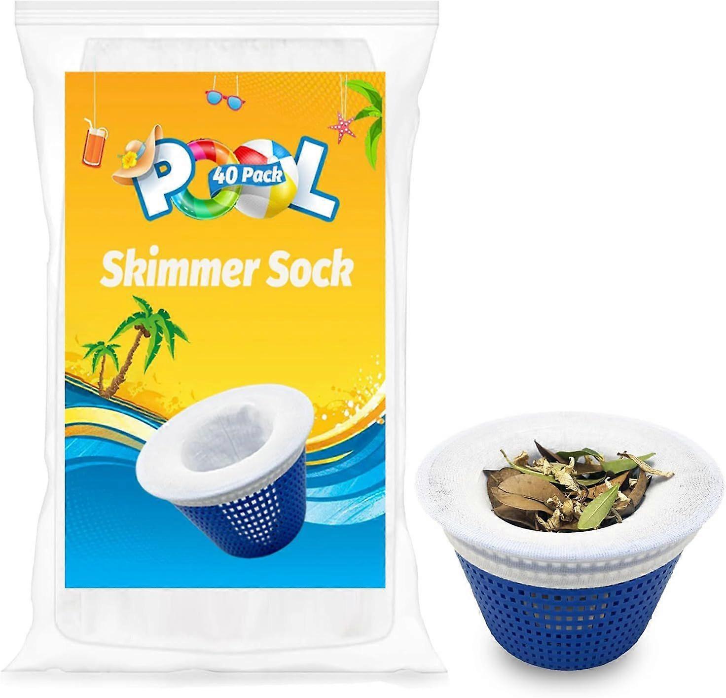 High quality  Pool Skimmer Socks, 40 Pack Pool Skimmer Fliter Socks Swimming Pool Skimmer