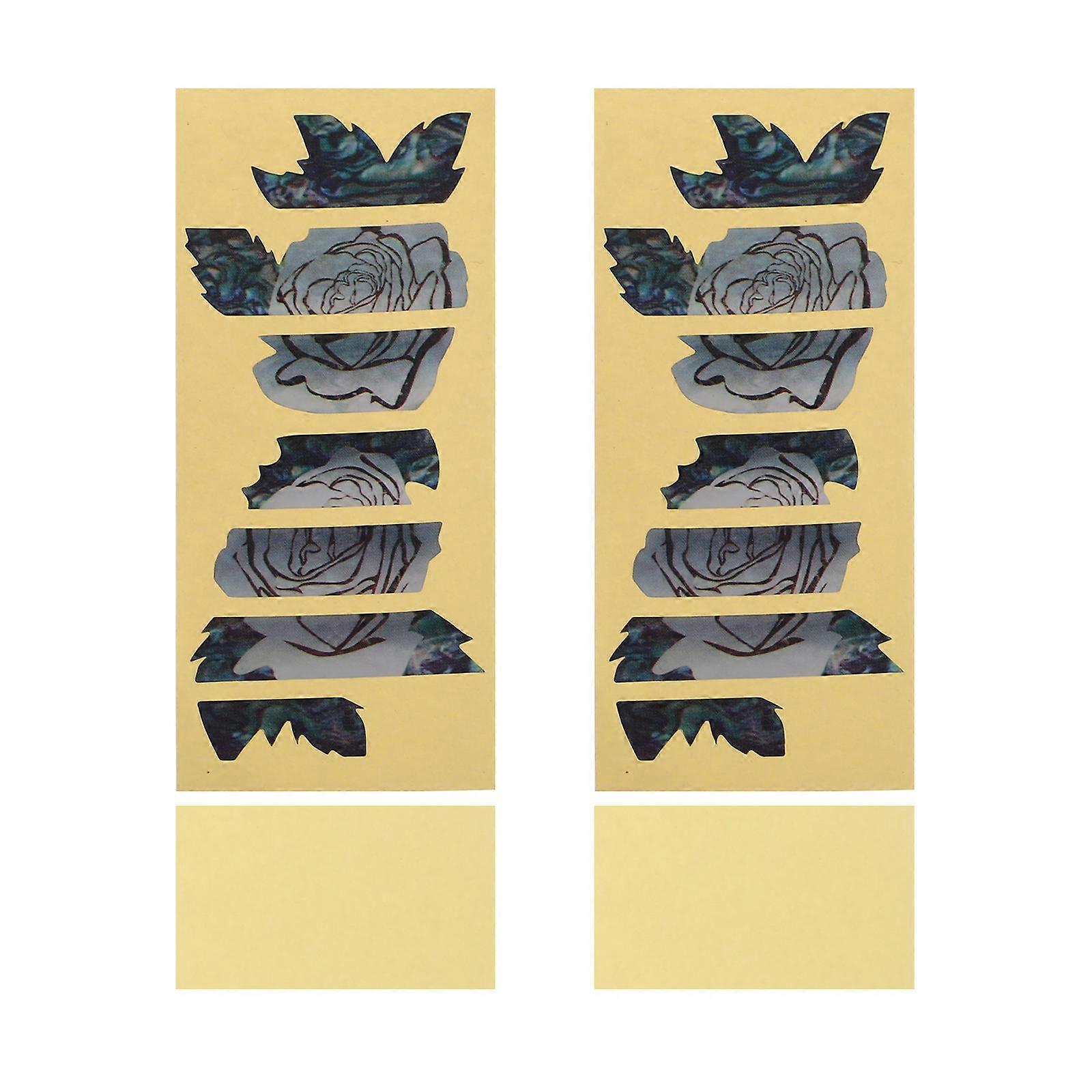 Elegant Pattern Self Adhesive Guitar Fretboard Stickers – Decorative Decals for Electric & Acoustic Guitars, Easy Application, Aesthetic Enhancement