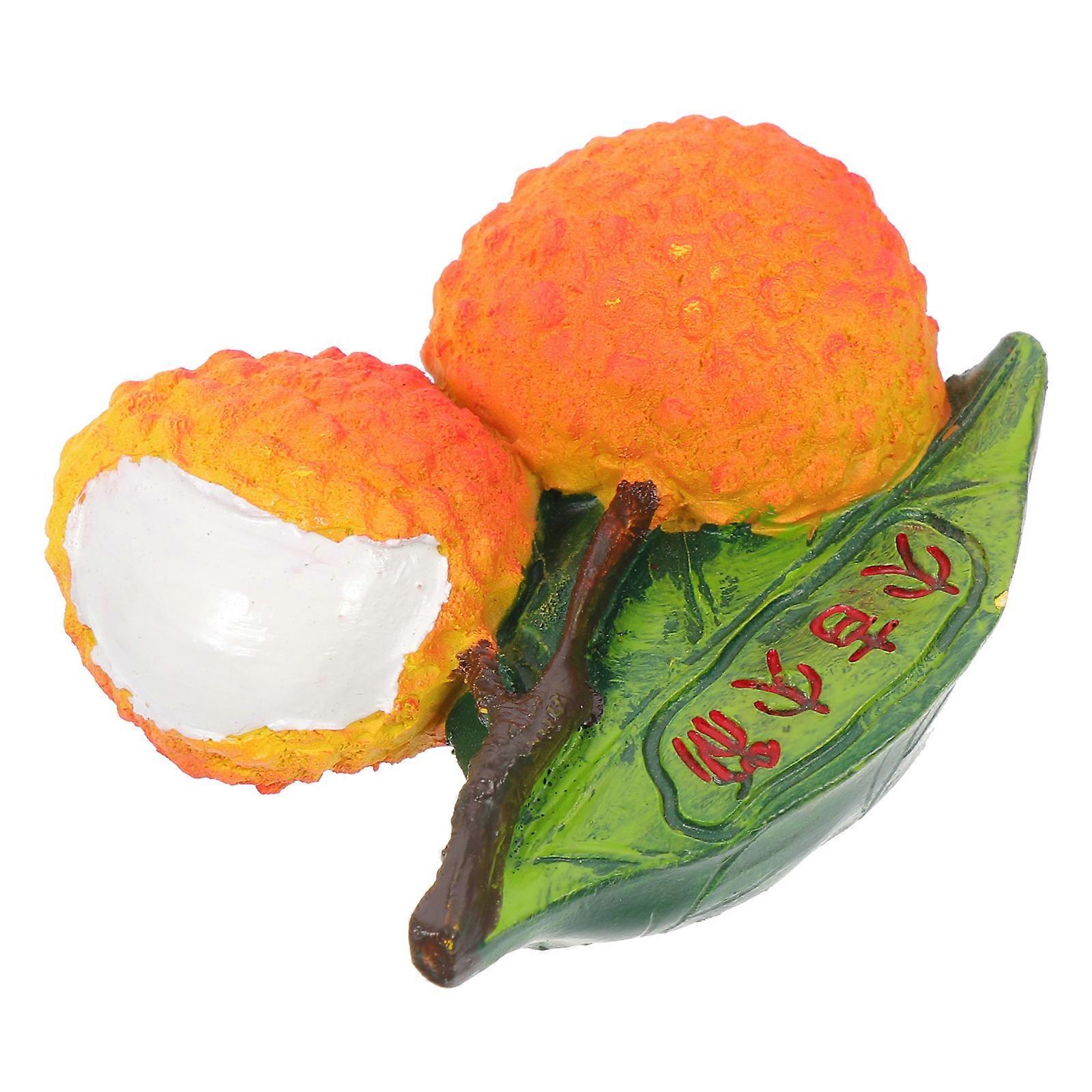 Decorative Fridge Magnets Cute Food Fridge Magnets Orange Fruit Shaped Refrigerator Accessory 7.5x5.5cm Home Decoration 1Pack