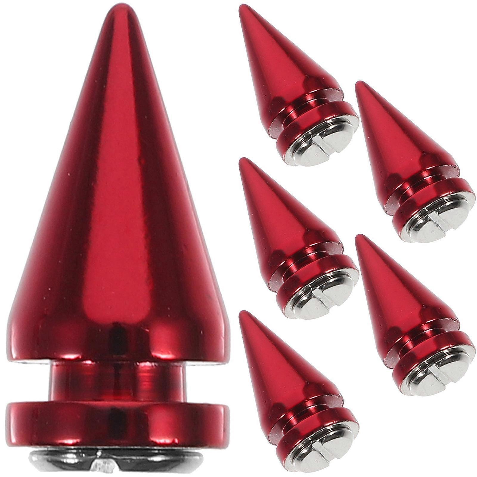 It sounds like you're describing a product listing for **punk style metal cone studs with rivets and spikes**, commonly used in DIY fashion projects.