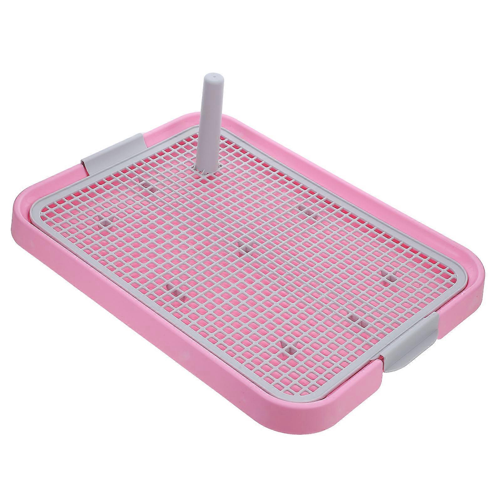 Dog Toilet for Small and Large Dogs Indoor Potty Tray with Splash Guard, Easy Clean Pet Restroom for Home Use