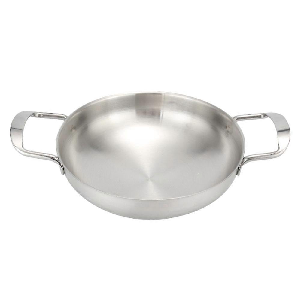 Stainless Steel Stockpot with Binaural Handles for Cooking Use Silver 1Pc