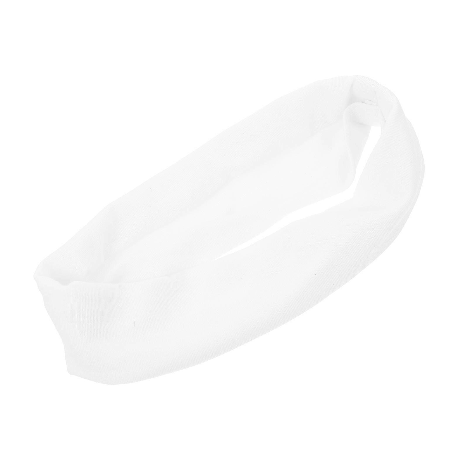 Sweatband Headdress for Men Sports Design Exercise 22x4.5CM White 1Set
