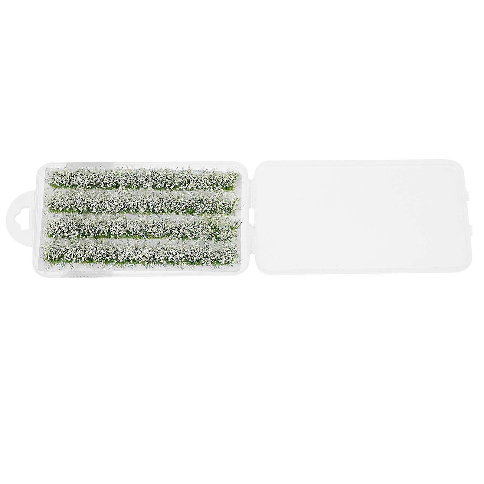 1 Box Static Flower Tuft Strip Flower Tuft Railway Miniature Artificial Grass Plant