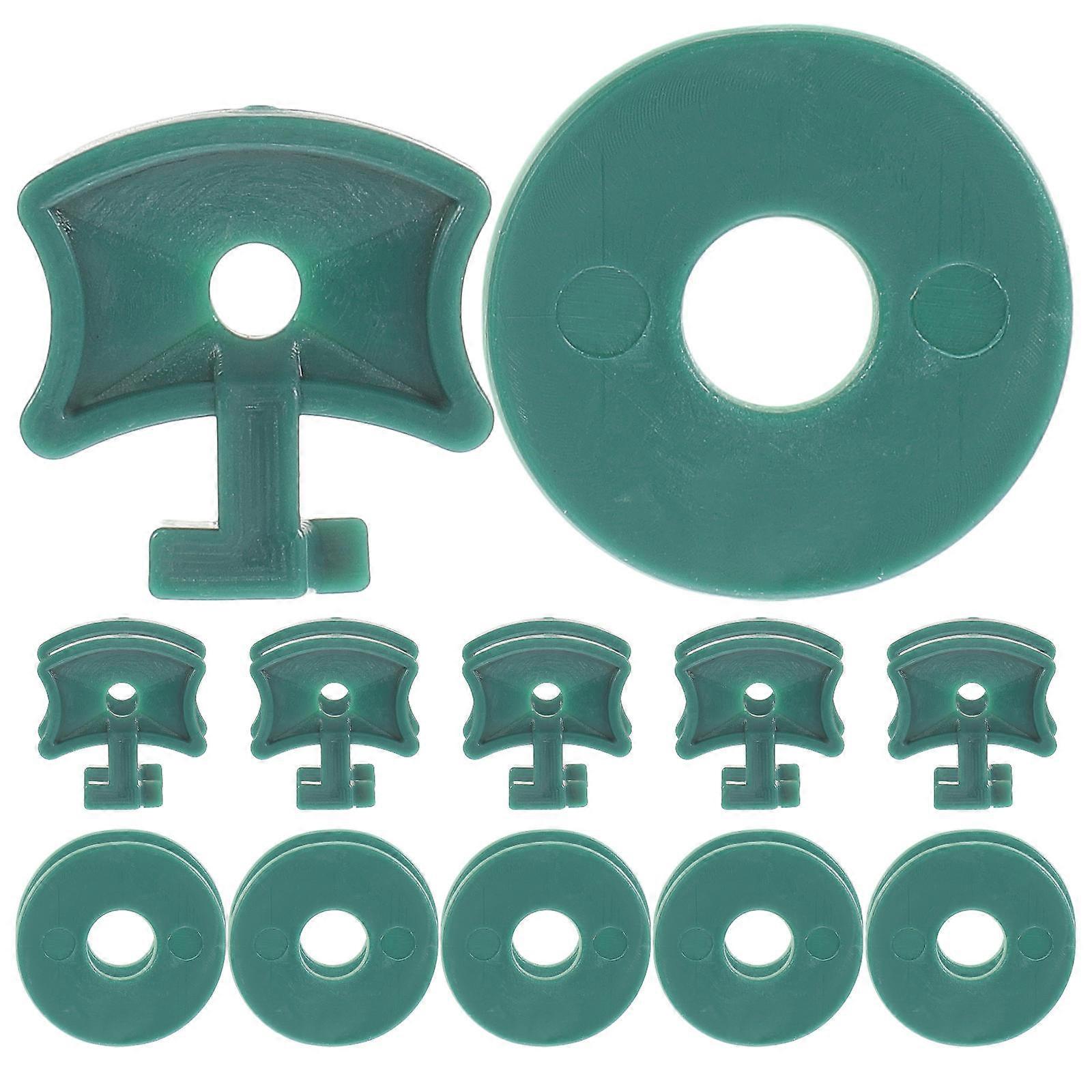 Greenhouse Accessories Plant Fixing Clips Green For Greenhouse Plants Netting Securing 2.5X2.5X0.1CM 100 Sets