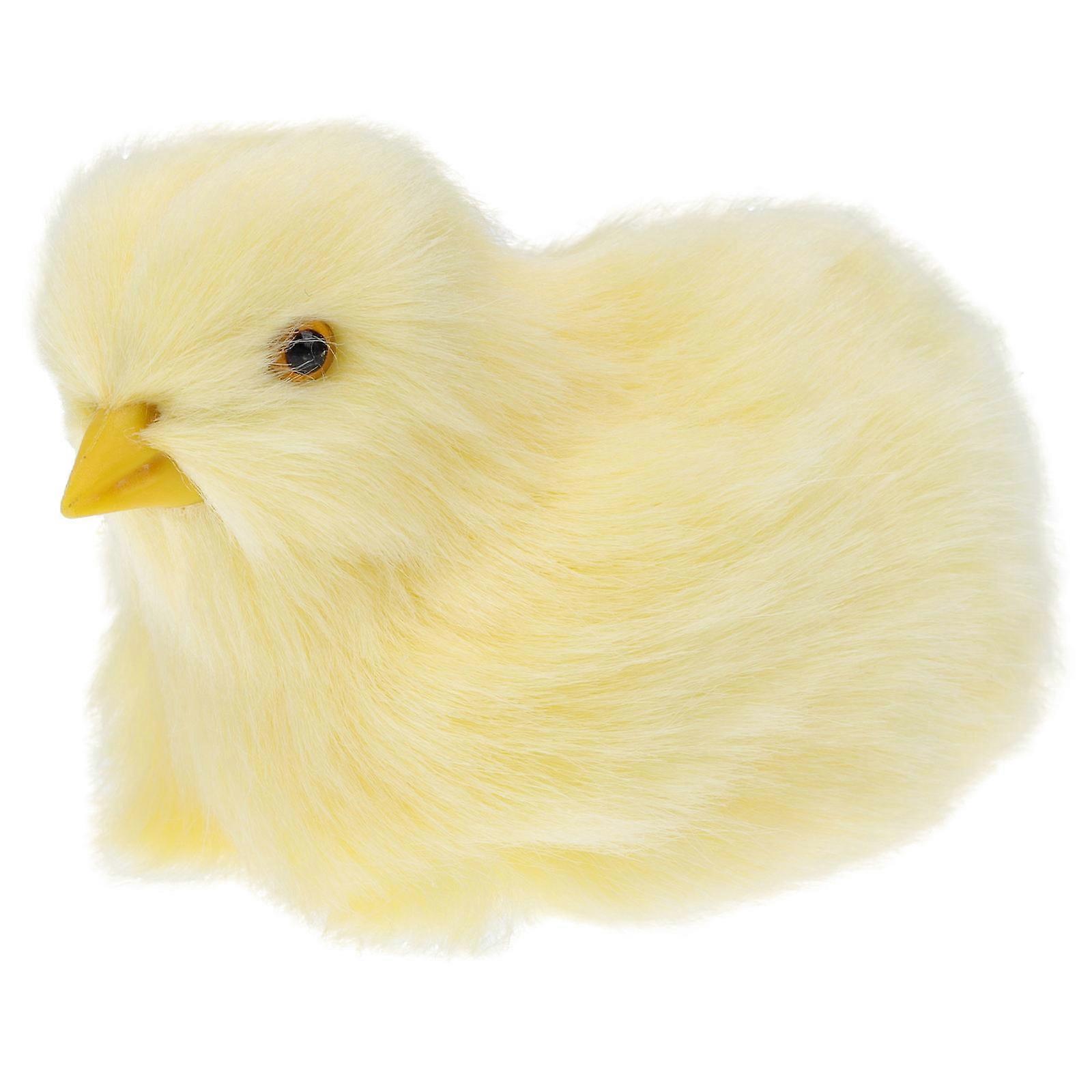 1pc Realistic Easter Imitation Chicken Plush Toy Doll Model