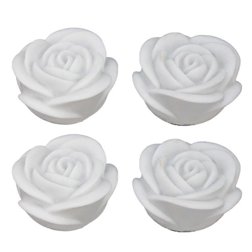 Valentine's Day Led Night Light Floating Candle Light Automatic On/Off Material 4Pcs