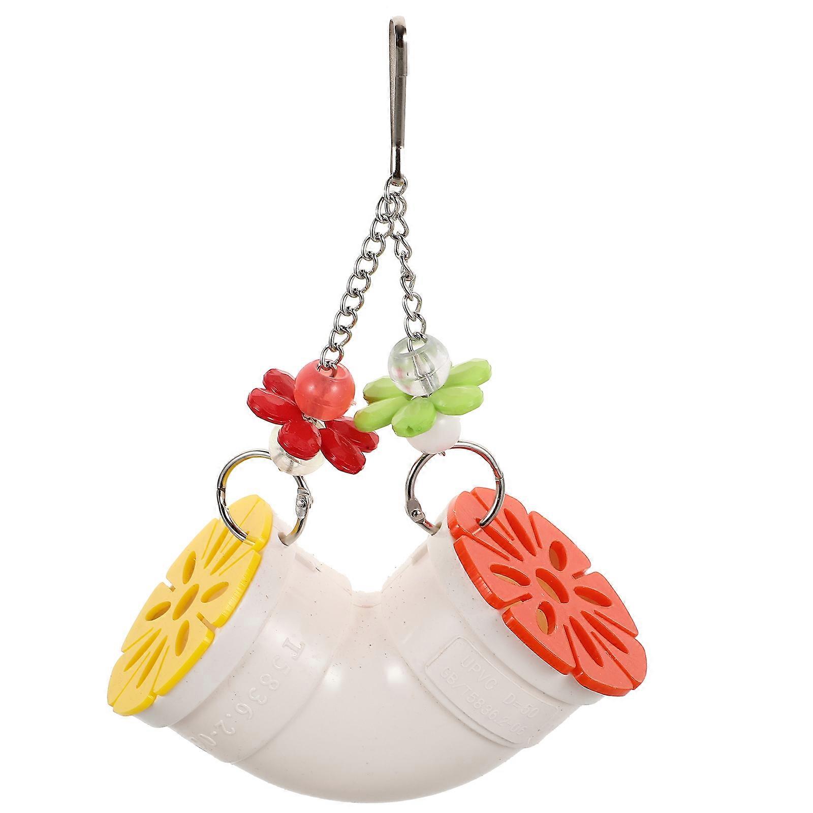 Bird Toy Large String Design Plastic Pipe Toys For Decoration Birds 1Set