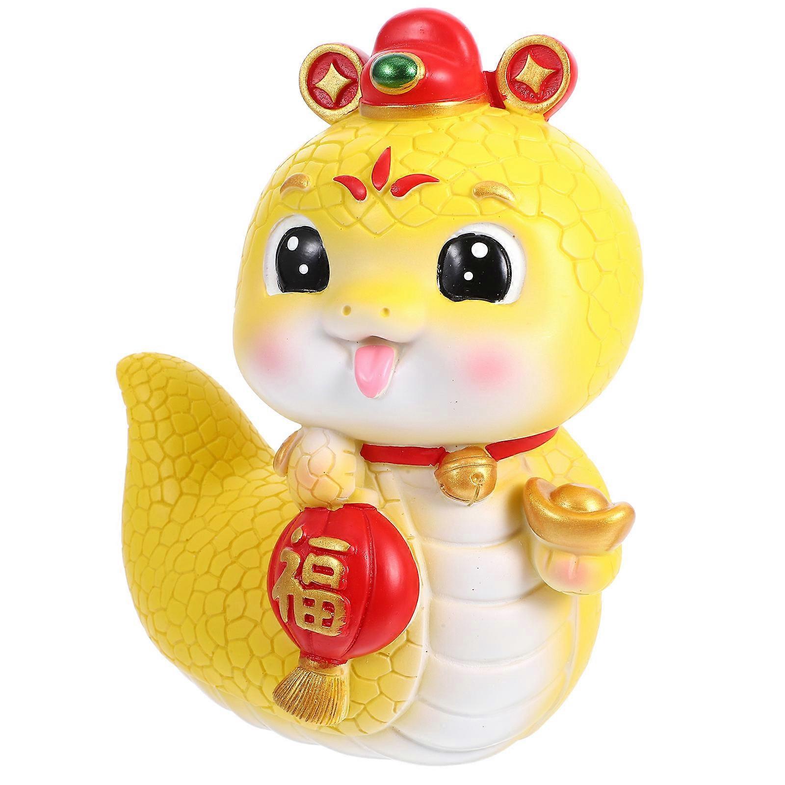 Resin Snake Coin Bank Stopper – Wealth Symbol Home Decor Money Box for Savings and Office Display