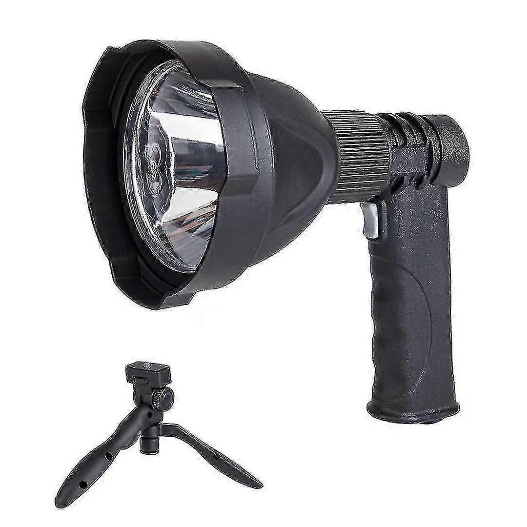Led Hand Held Spotlight Usb Rechargeable Camping Hunting Flashlight Torch Lamp