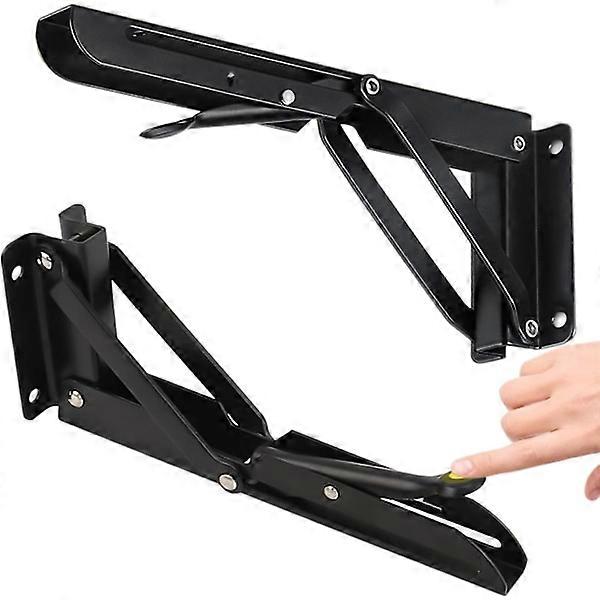 500mm Folding Bracket, Heavy Duty Foldable Shelf Bracket 2pcs, 150kg Load Capacity