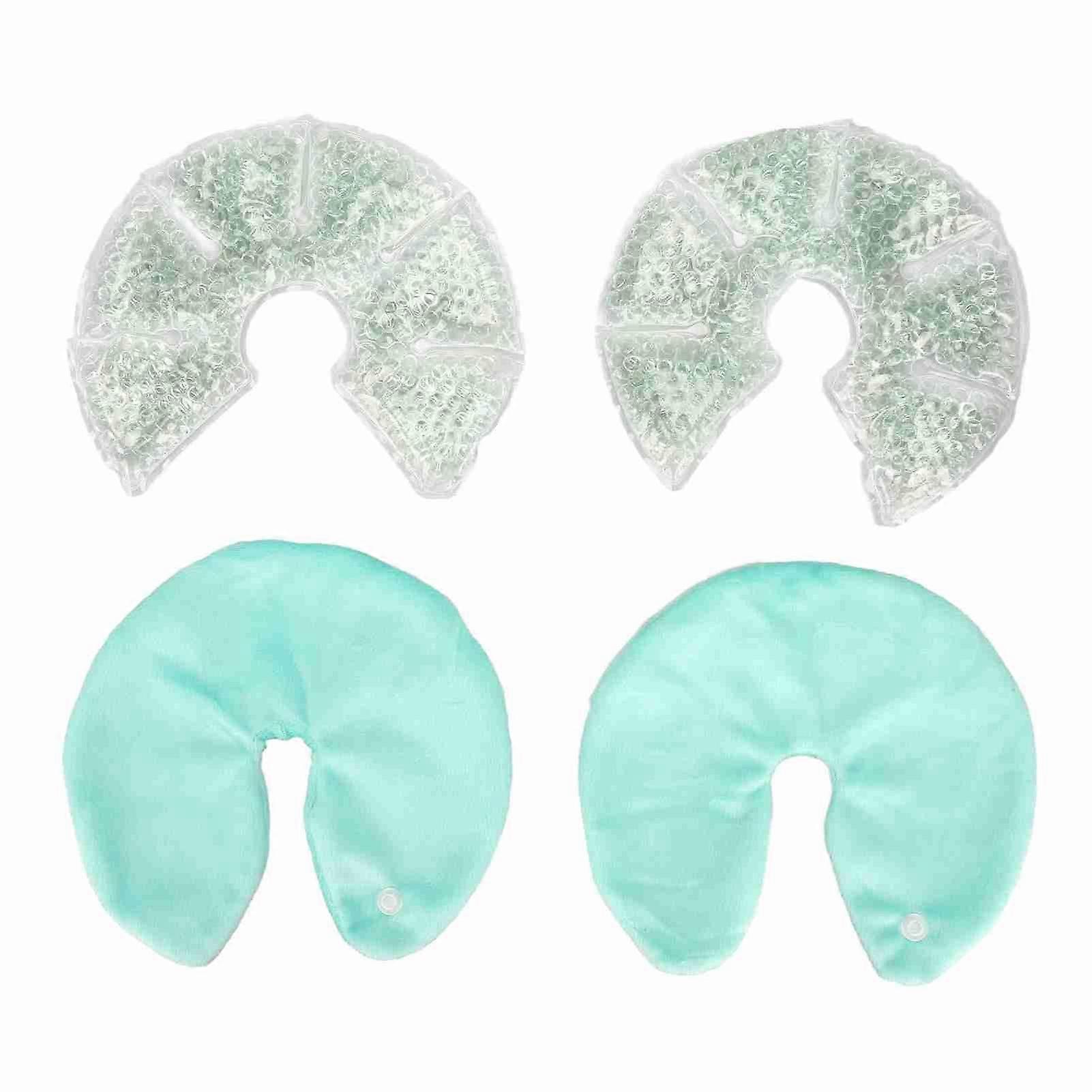 2025 Latest Model 1 Pair Breast Gel Pads Reusable Hot Cold Compress Breast Nur...